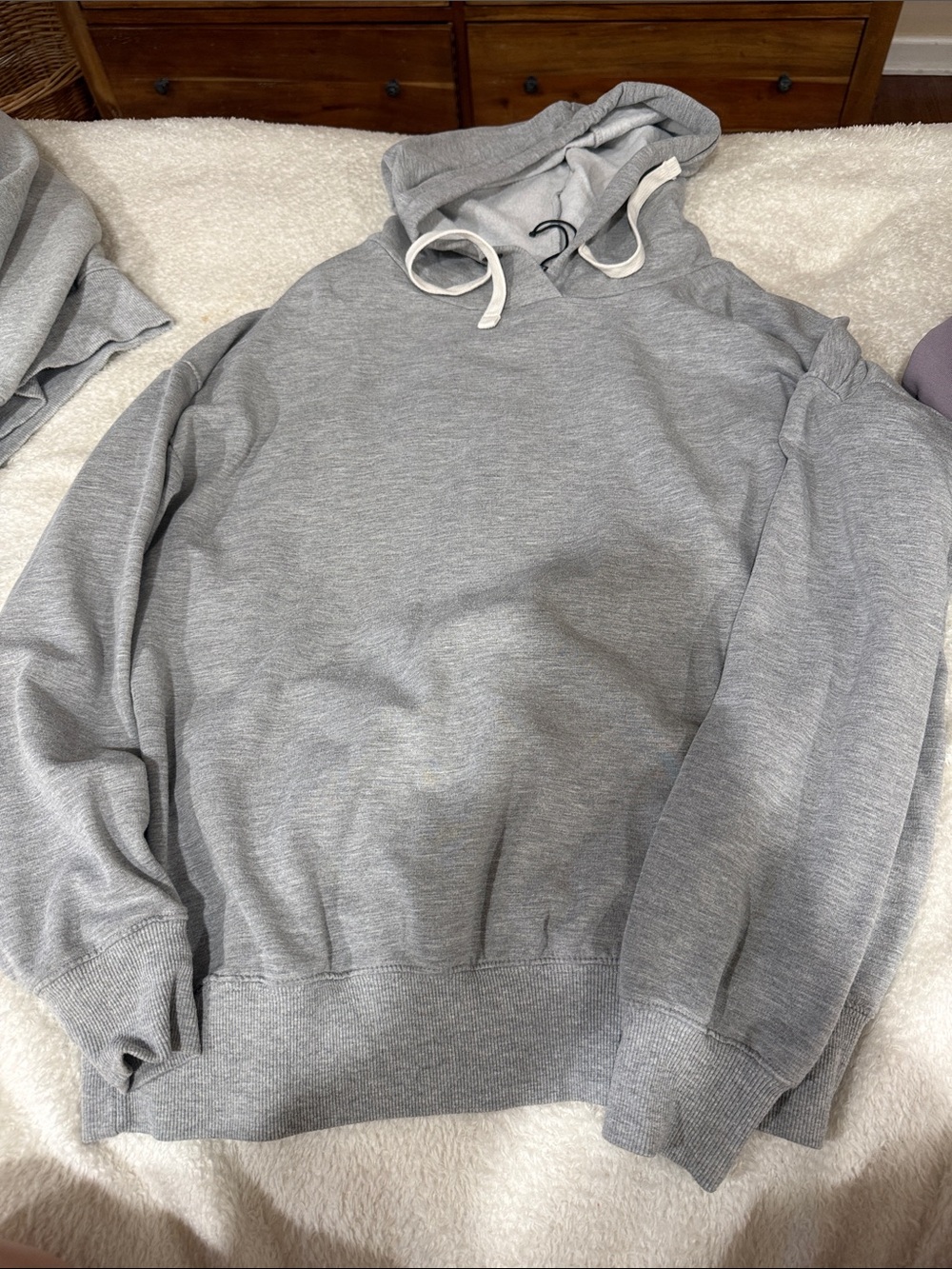 Buffalo David Bitton Light Grey Hooded Pullover